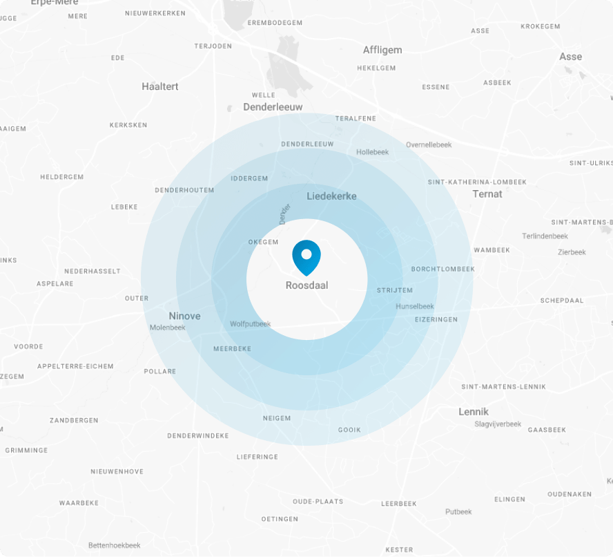 Carte de la zone d'intervention