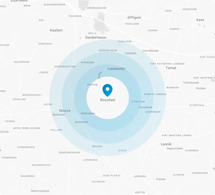 Carte de la zone d'intervention