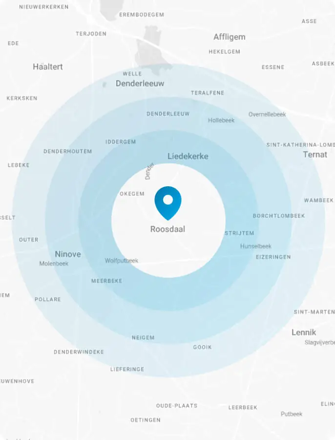 Carte de la zone d'intervention