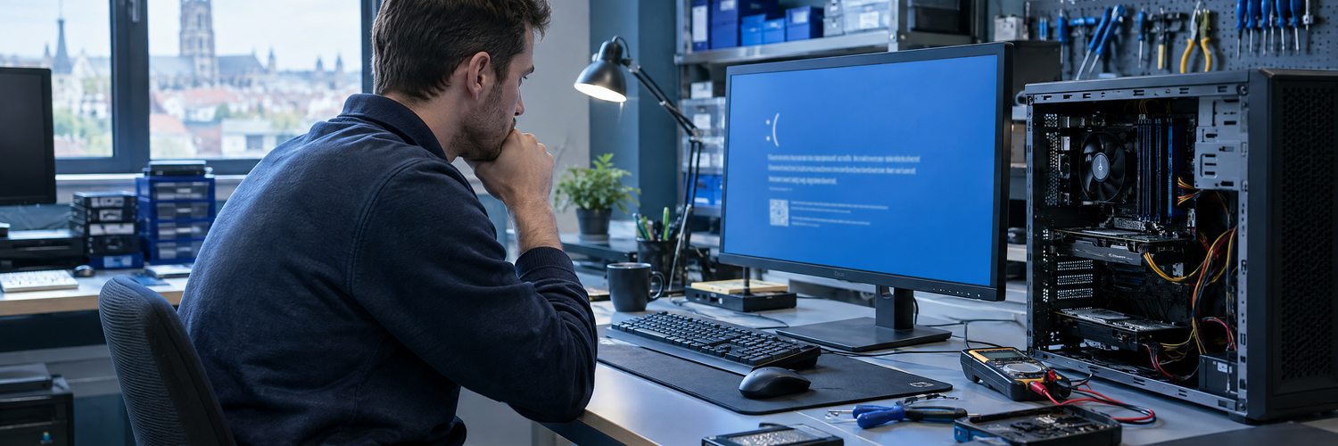 Diagnose van een computer na fouten en onverwachte herstarts.